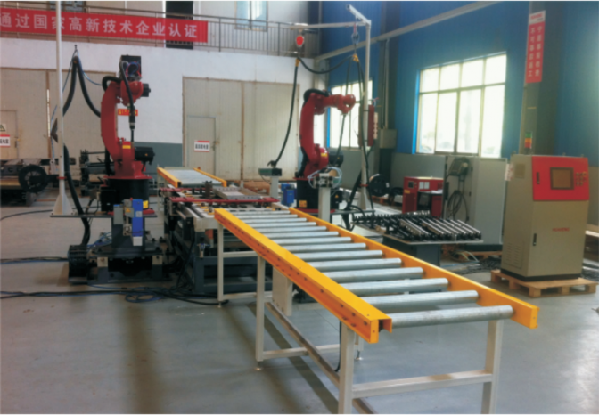 Aluminum alloy template intelligent welding line